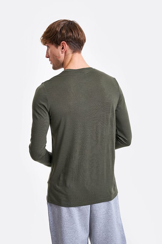 Merino wool long sleeve t-shirt 2 | GREEN | Audimas