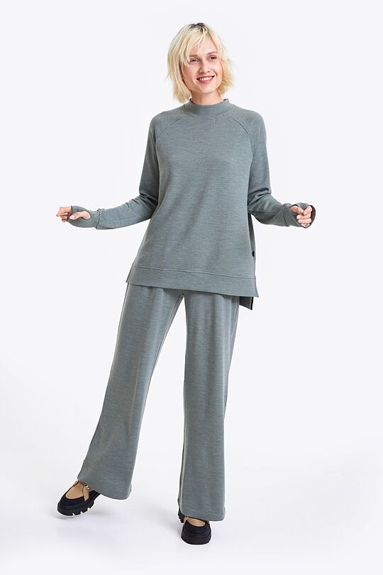Merino wool long sleeve shirt 4 | CHAKI | Audimas