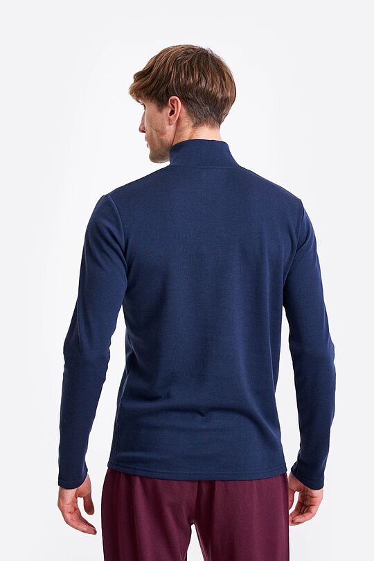 Half zip long sleeve top 2 | BLUE | Audimas