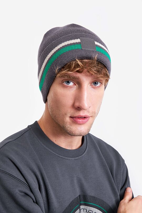 Knitted merino wool hat 1 | GREY | Audimas