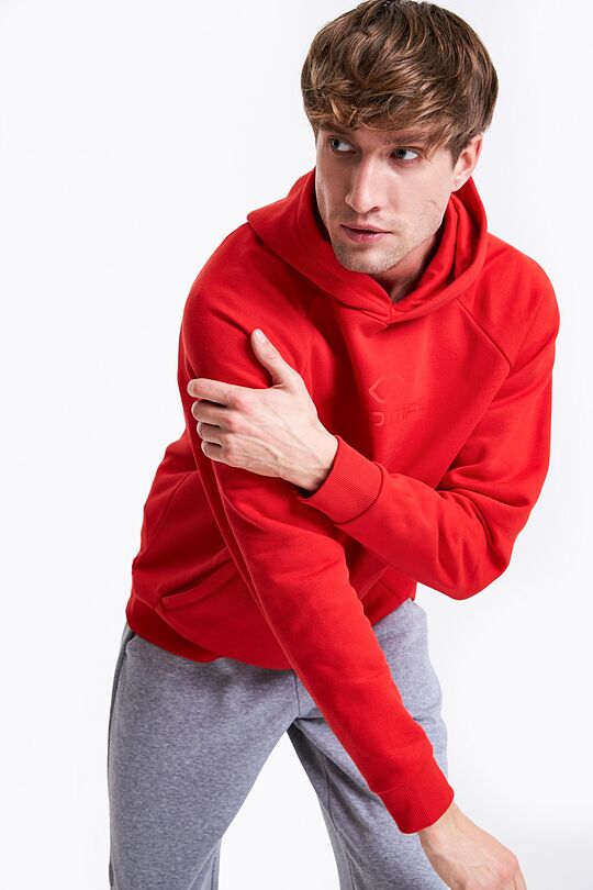 Cotton hoodie 1 | RED | Audimas