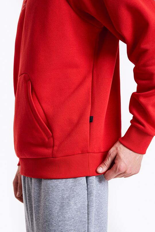 Cotton hoodie 5 | RED | Audimas