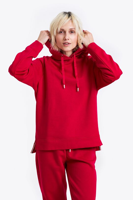 Oversized terry hoodie 1 | RED | Audimas
