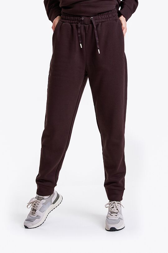 Oversized terry sweatpants 2 | BROWN/BORDEAUX | Audimas