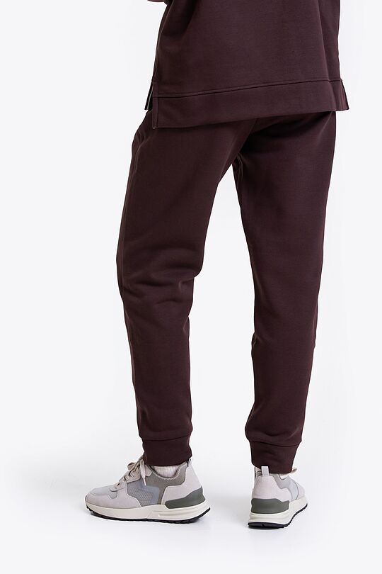 Oversized terry sweatpants 3 | BROWN/BORDEAUX | Audimas