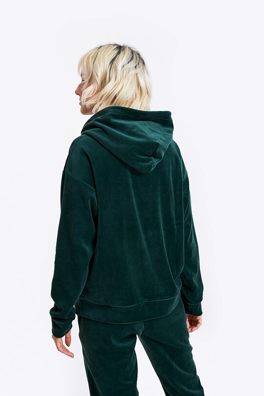 Velour sweatshirt 2 | GREEN | Audimas