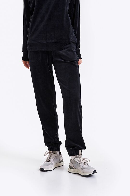 Velour sweatpants 2 | BLACK | Audimas