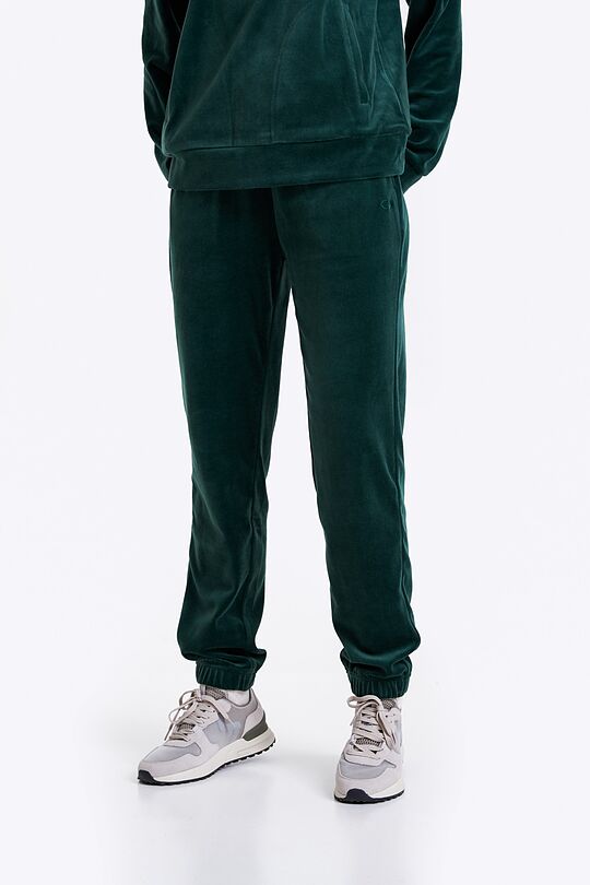 Velour sweatpants 2 | GREEN | Audimas