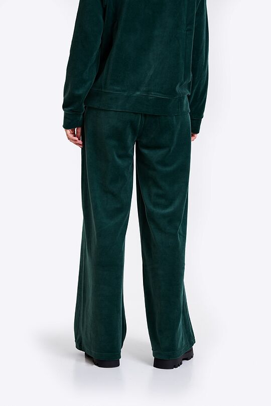 Loose fit velour sweatpants 3 | GREEN | Audimas