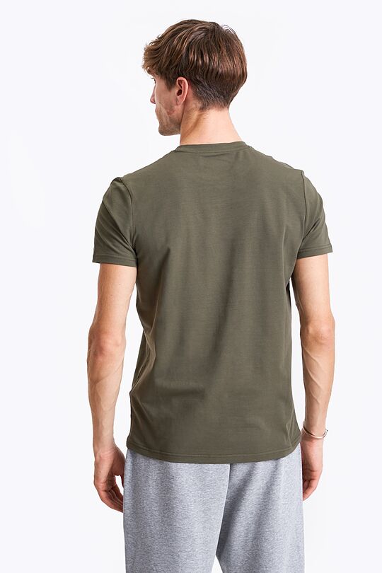 Cotton essential t-shirt 2 | GREEN/ KHAKI / LIME GREEN | Audimas