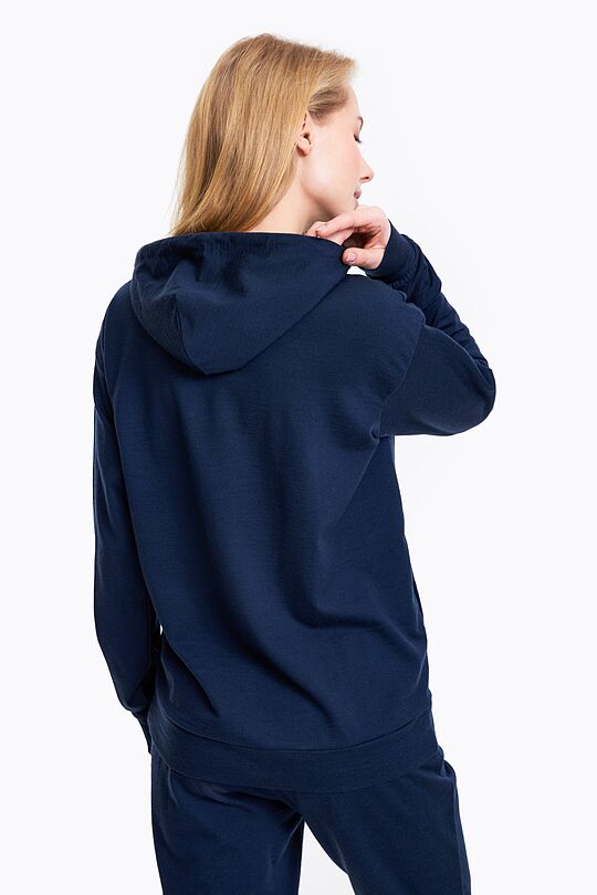 Merino wool half-zip hoodie 2 | BLUE | Audimas