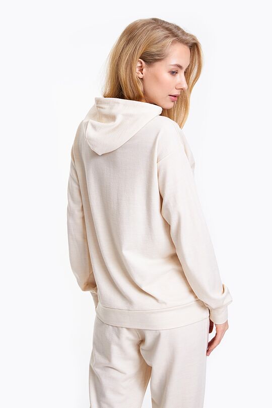 Merino wool half-zip hoodie 2 | Cream | Audimas