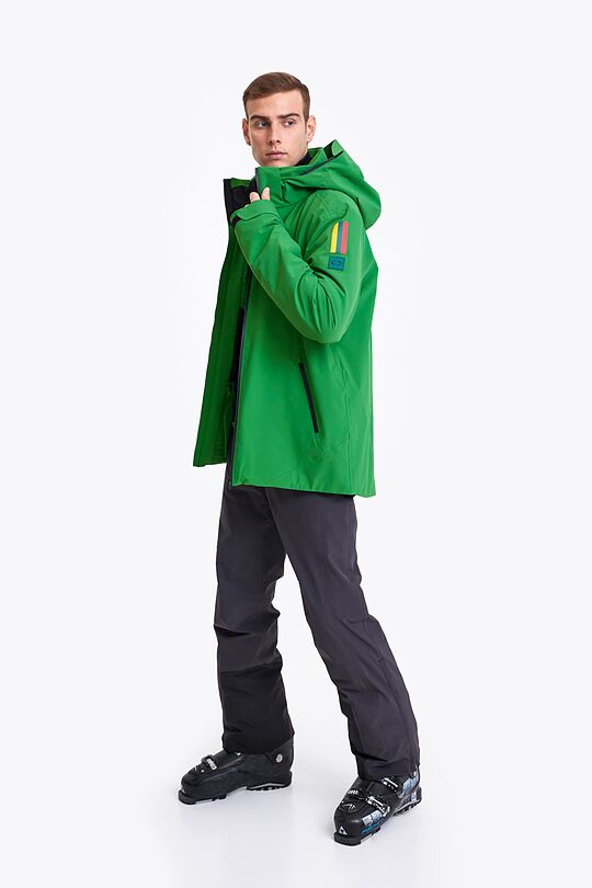 Ski jacket with THERMORE thermal insulation 10 | GREEN | Audimas