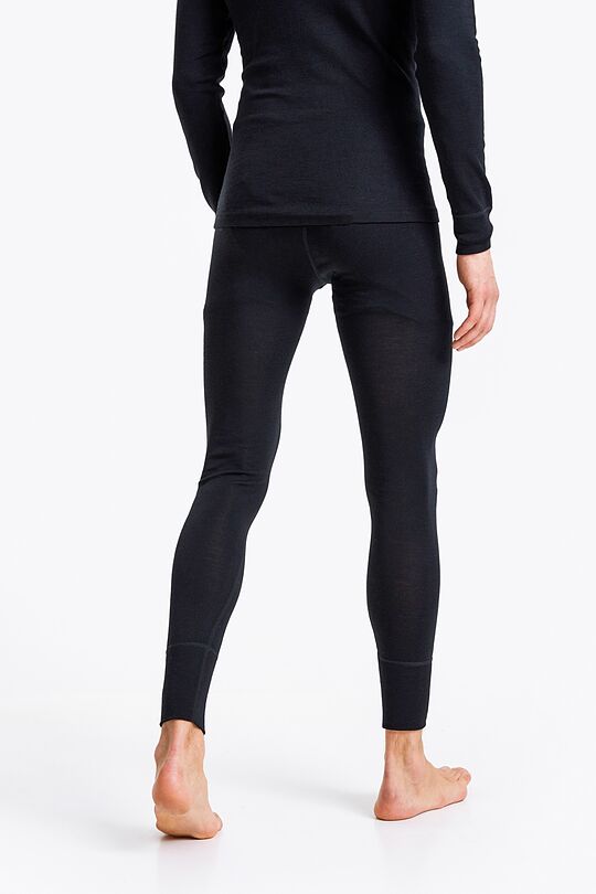 Merino wool rib knit base layer tights 2 | BLACK | Audimas