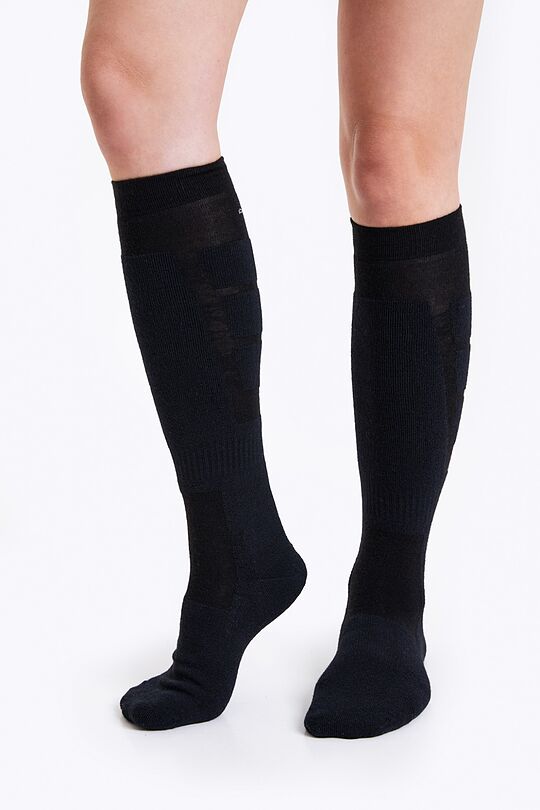 Long socks for winter sports 1 | BLACK | Audimas