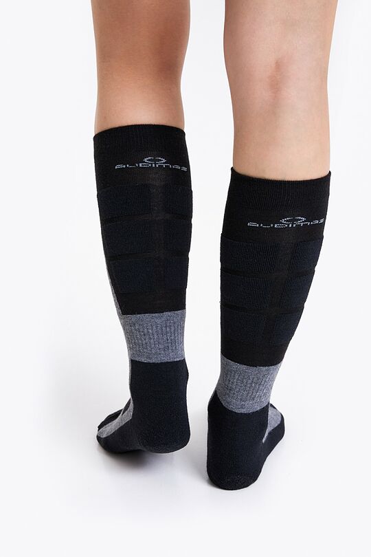 Long socks for winter sports 2 | Black/grey | Audimas