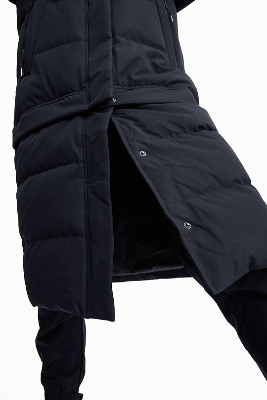 Long puffer down coat 2 in 1 with membrane 7 | BLACK | Audimas