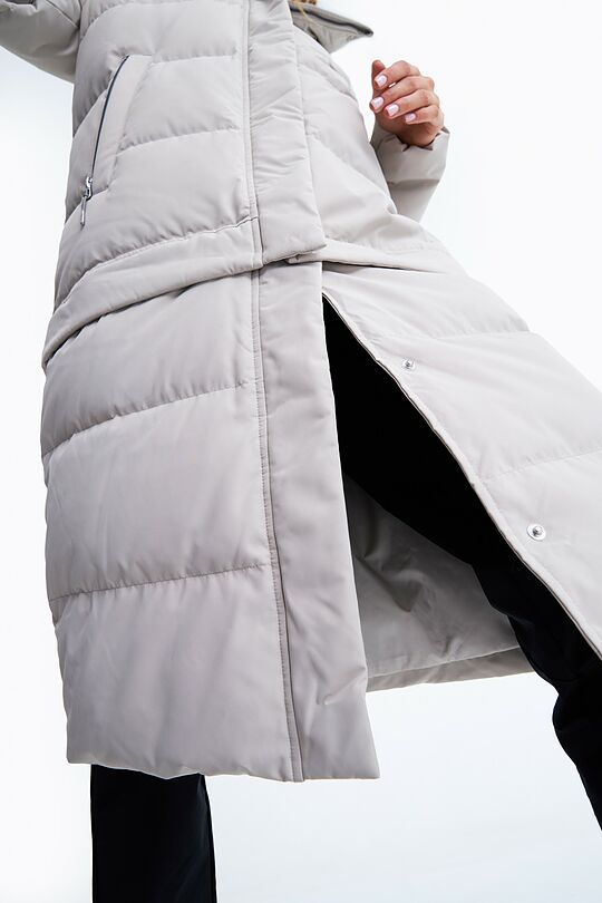 Long puffer down coat 2 in 1 with membrane 8 | GREY | Audimas