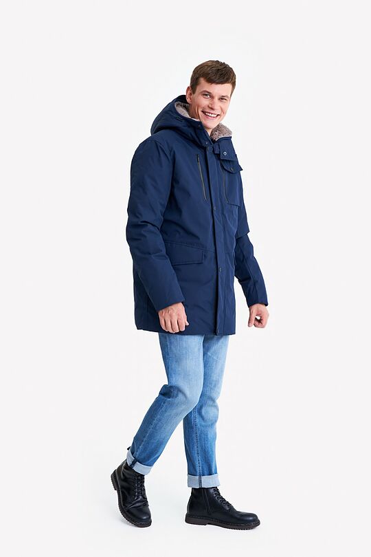 Puffer down parka with membrane 7 | BLUE | Audimas