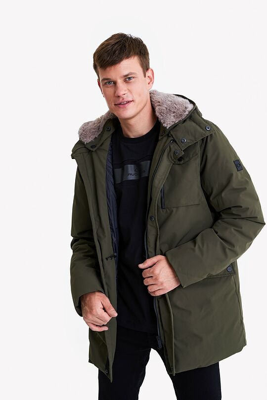 Puffer down parka with membrane 7 | GREEN | Audimas