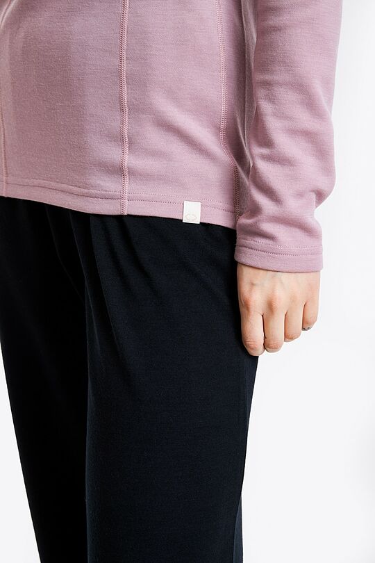 Half zip merino wool sweatshirt 4 | PINK | Audimas