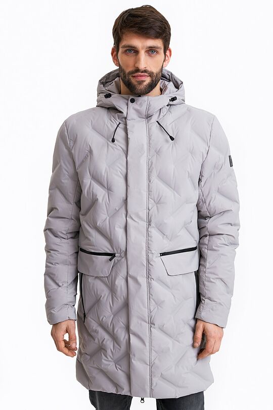 Long down jacket 1 | GREY | Audimas