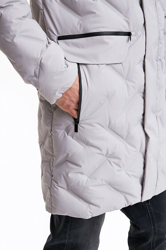 Long down jacket 6 | GREY | Audimas