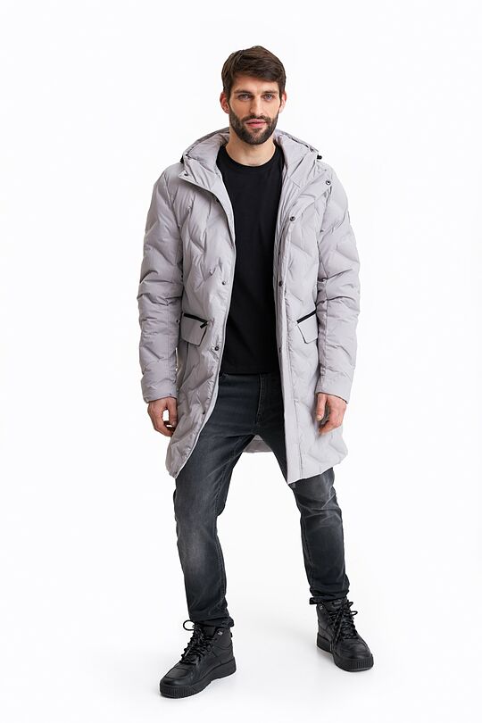 Long down jacket 7 | GREY | Audimas