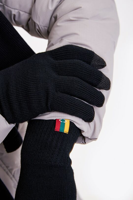 Merino wool gloves 2 | BLACK | Audimas