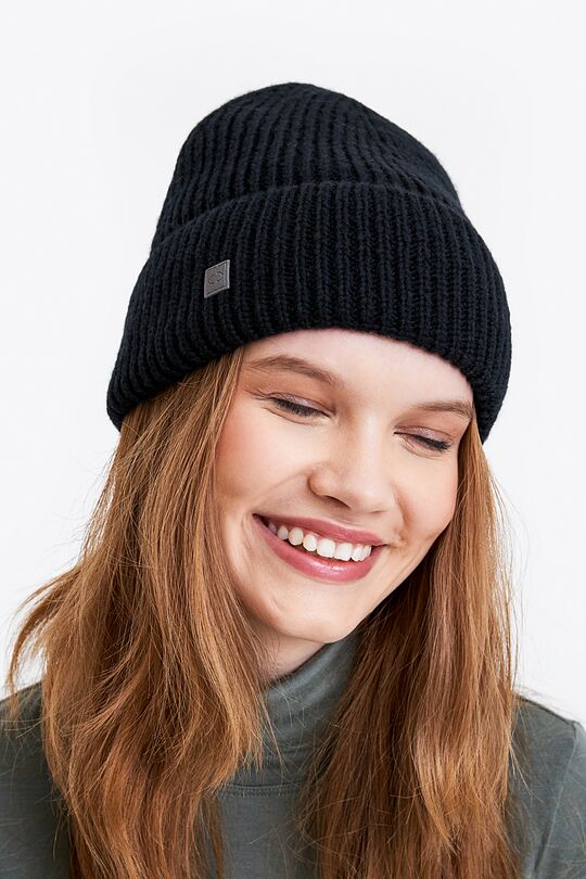 Merino wool hat 1 | BLACK | Audimas