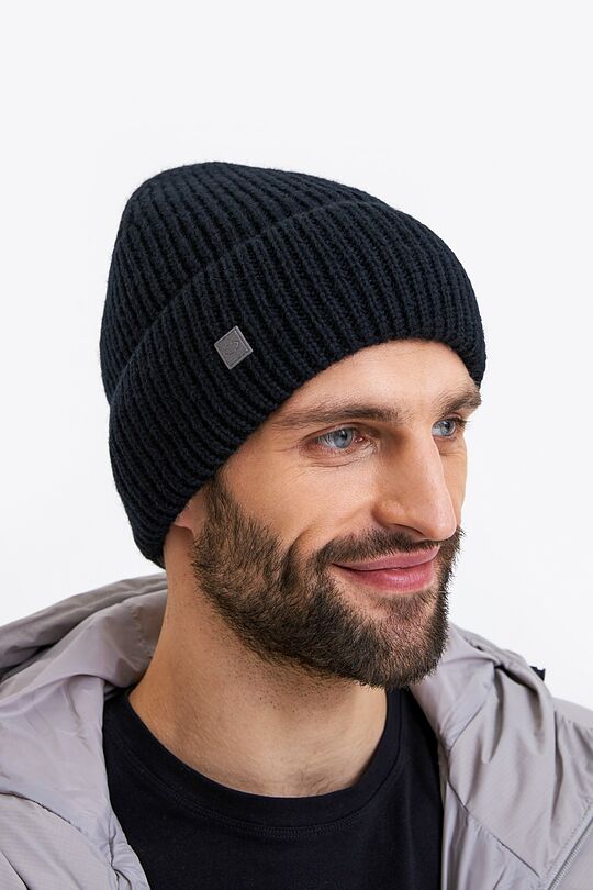 Merino wool hat 3 | BLACK | Audimas