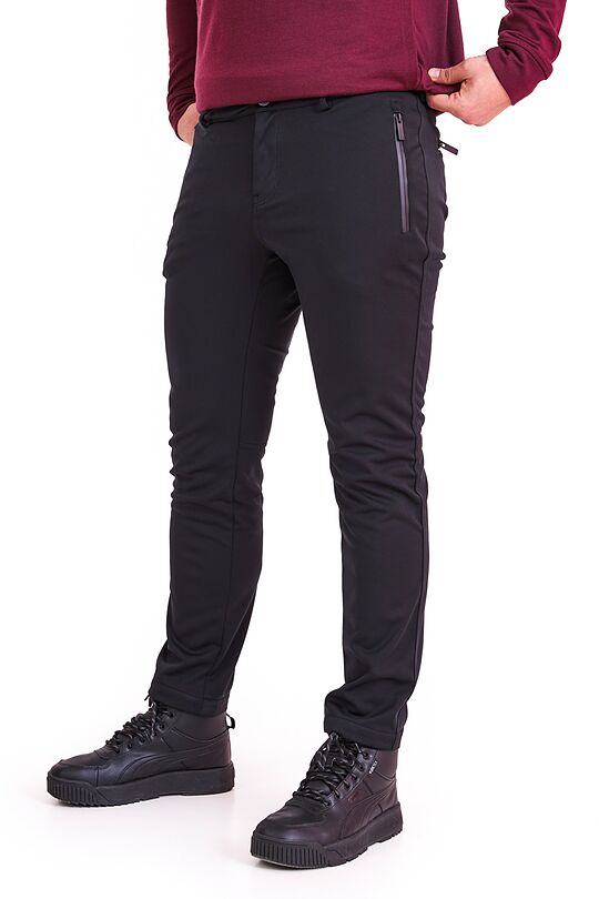 Stretch fabric pants 2 | BLACK | Audimas