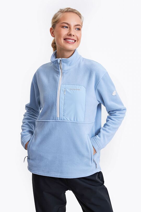 Long sleeve half-zip sweatshirt 1 | BLUE | Audimas