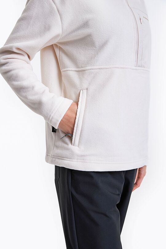 Long sleeve half-zip sweatshirt 3 | WHITE | Audimas