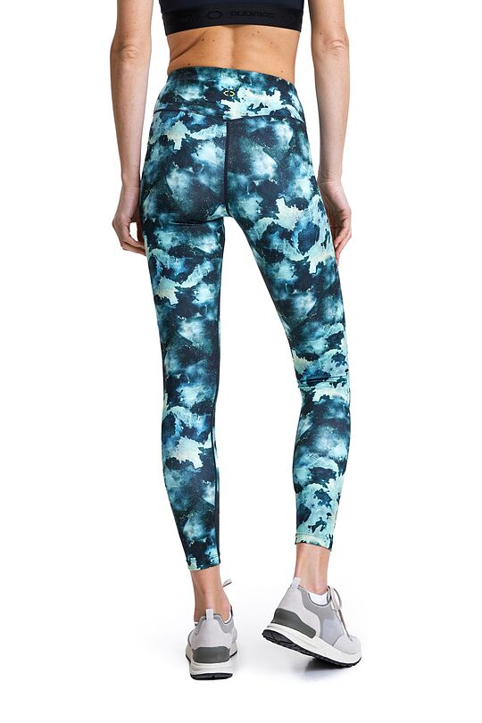 Functional printed leggings 3 | GREEN | Audimas