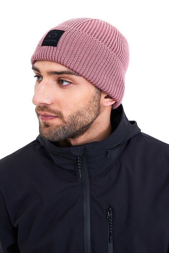 Knitted merino wool hat 3 | PINK | Audimas