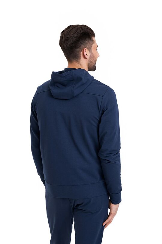 Organic cotton zip through hoodie 2 | BLUE | Audimas