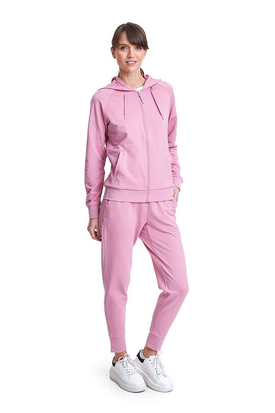 Soft modal full-zip hoodie 4 | PINK | Audimas