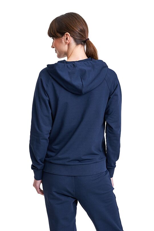 Soft modal full-zip hoodie 2 | BLUE | Audimas