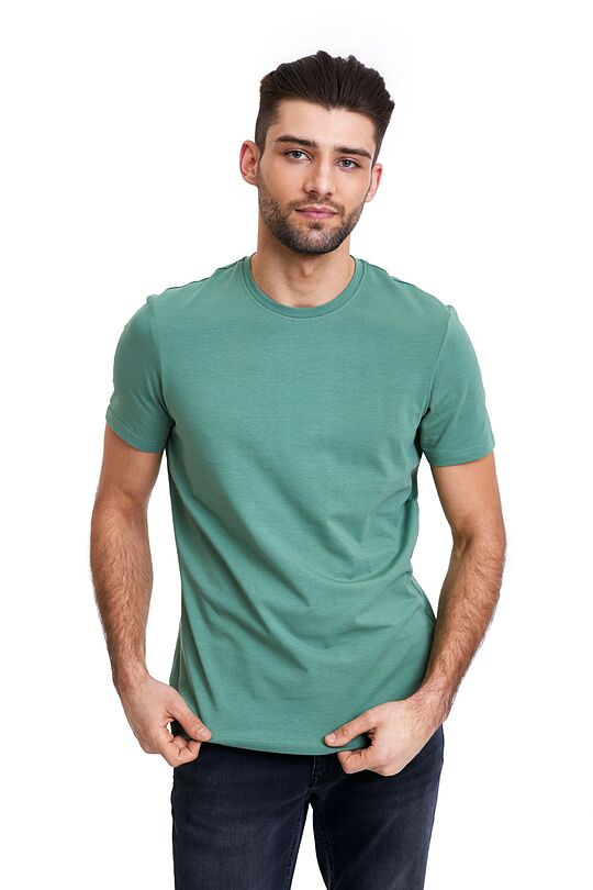 Organic cotton short sleeve T-shirt 1 | GREEN | Audimas