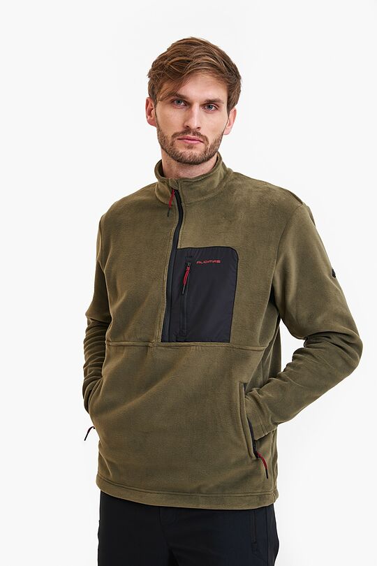 Half zip long sleeve sweatshirt 1 | GREEN | Audimas