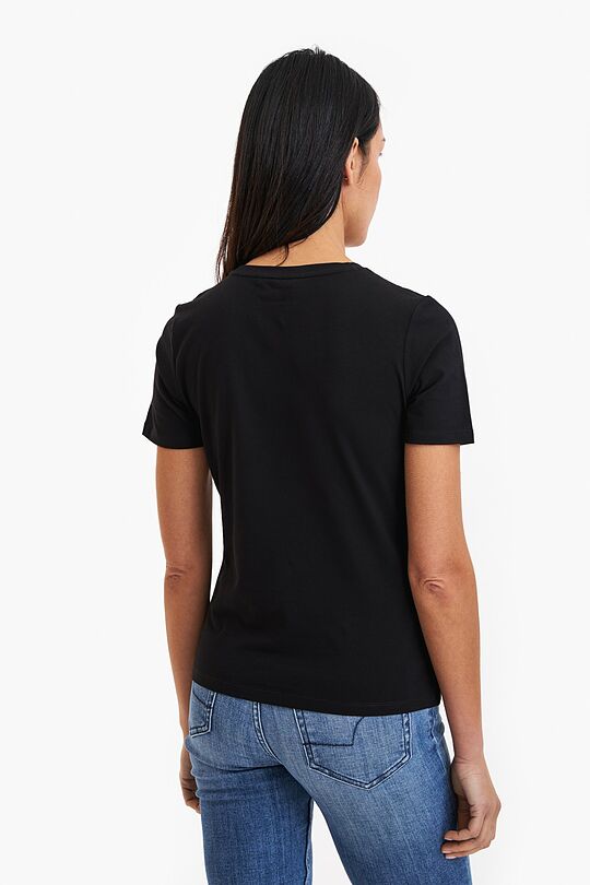 Short sleeves cotton T-shirt The Tricolour Oak 3 | BLACK | Audimas