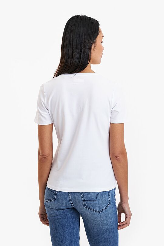 Short sleeves cotton T-shirt The Tricolour Oak 3 | WHITE | Audimas