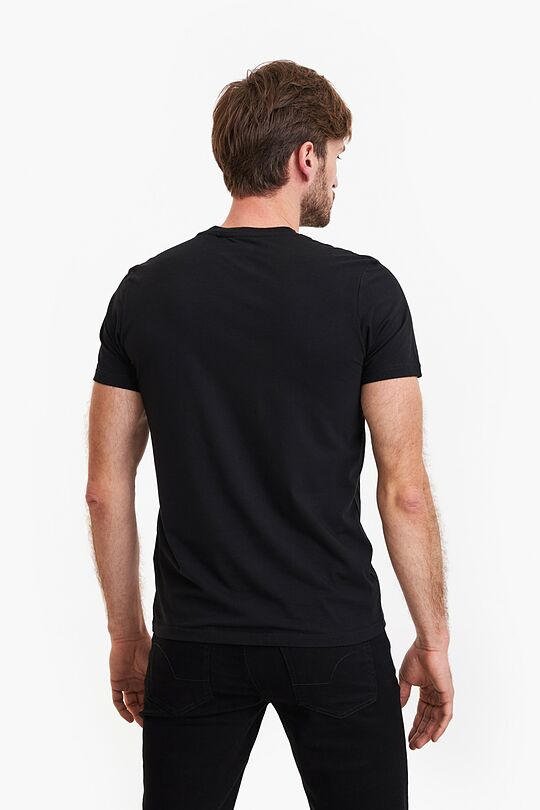 Short sleeves cotton T-shirt The Tricolour Oak 3 | BLACK | Audimas