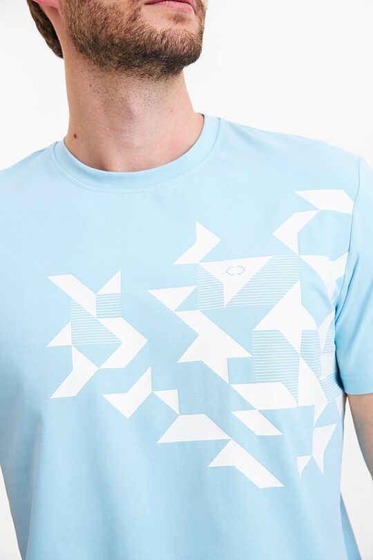 Short sleeve printed T-shirt 3 | BLUE | Audimas