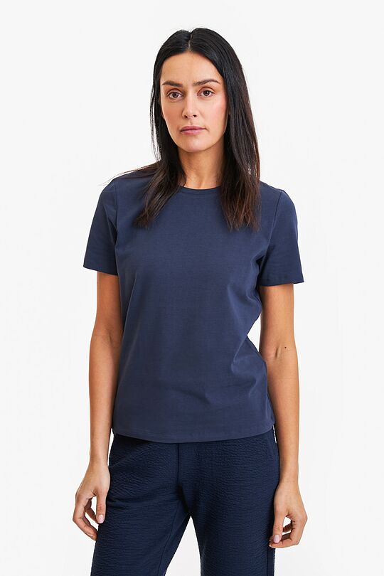 Organic cotton short sleeve T-shirt 1 | BLUE | Audimas