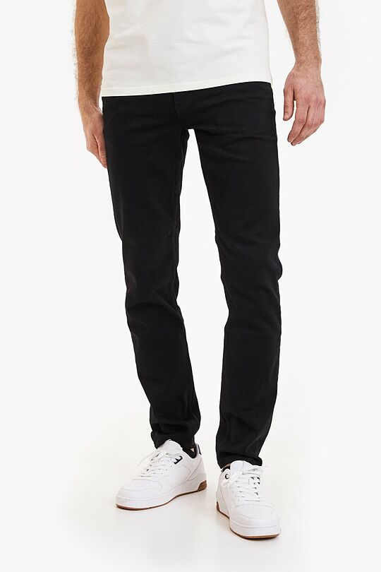 Regular fit stretch denim pants 2 | BLACK | Audimas