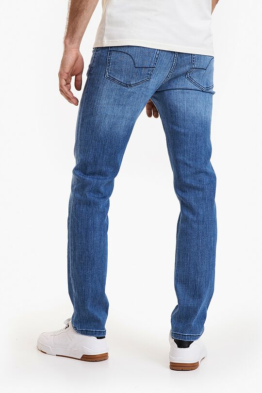 Regular fit stretch denim pants 3 | BLUE | Audimas