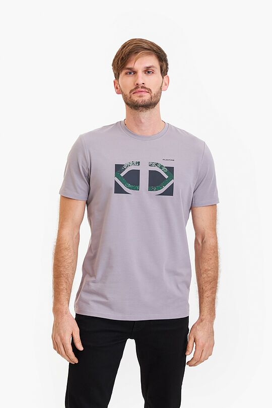 Short sleeve printed T-shirt 1 | GREY | Audimas