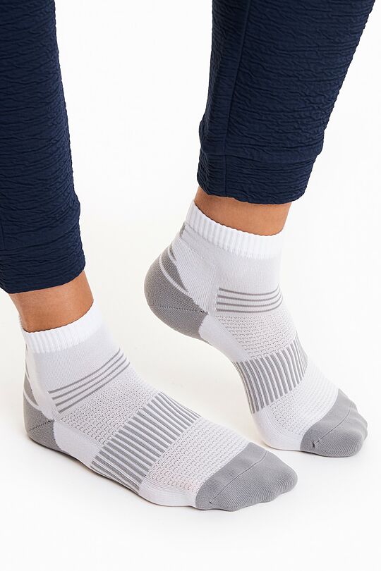 Mid-length sports socks 1 | WHITE | Audimas